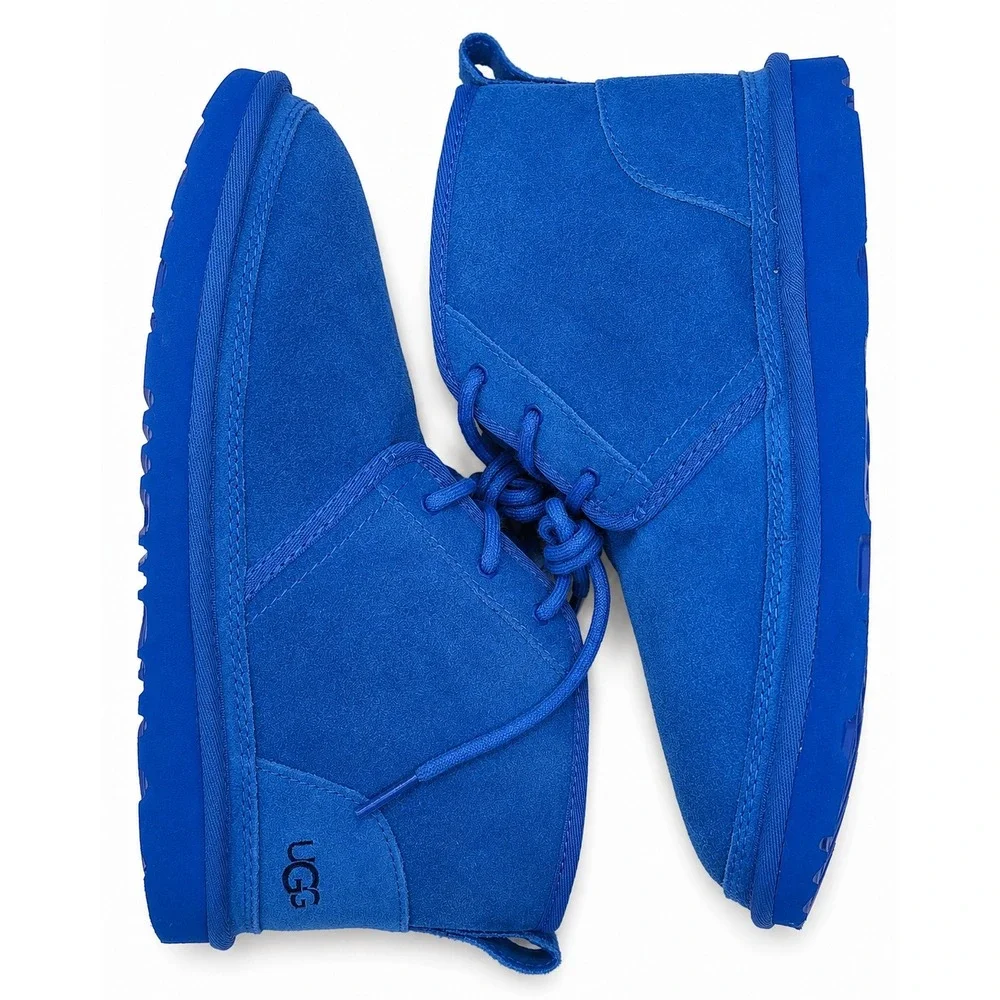 UGG Neumel II Big Kids 6 Women's 7.5 Dive Blue Suede Chukka Ankle Boots 1017320K